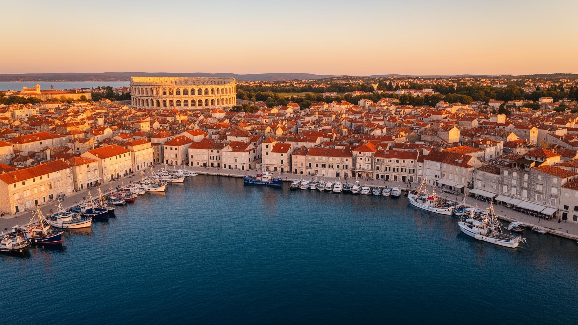 Pula city harbor — Tuna Pro home port