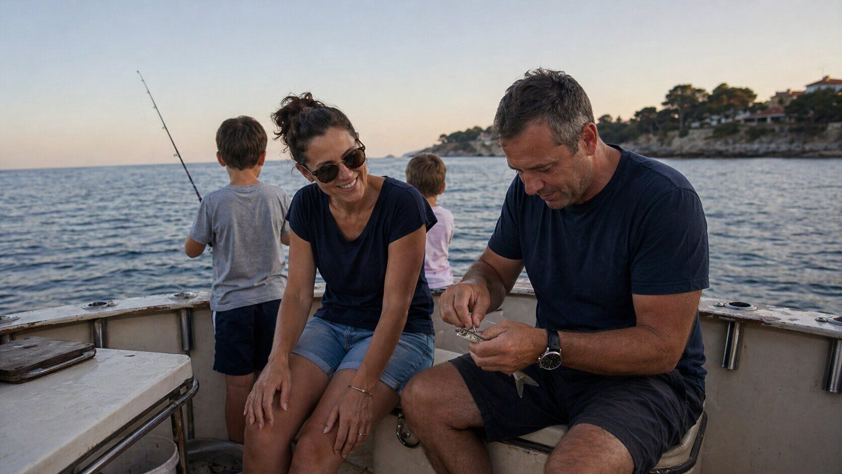 Family fishing tour near Istria